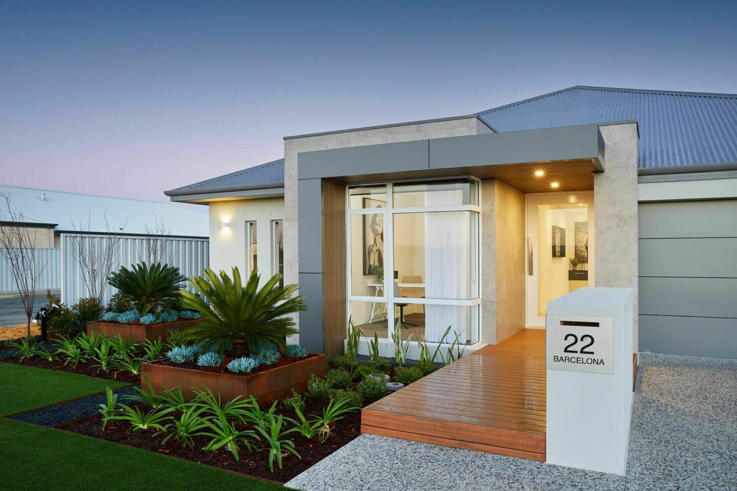 Land Group WA modern home facade
